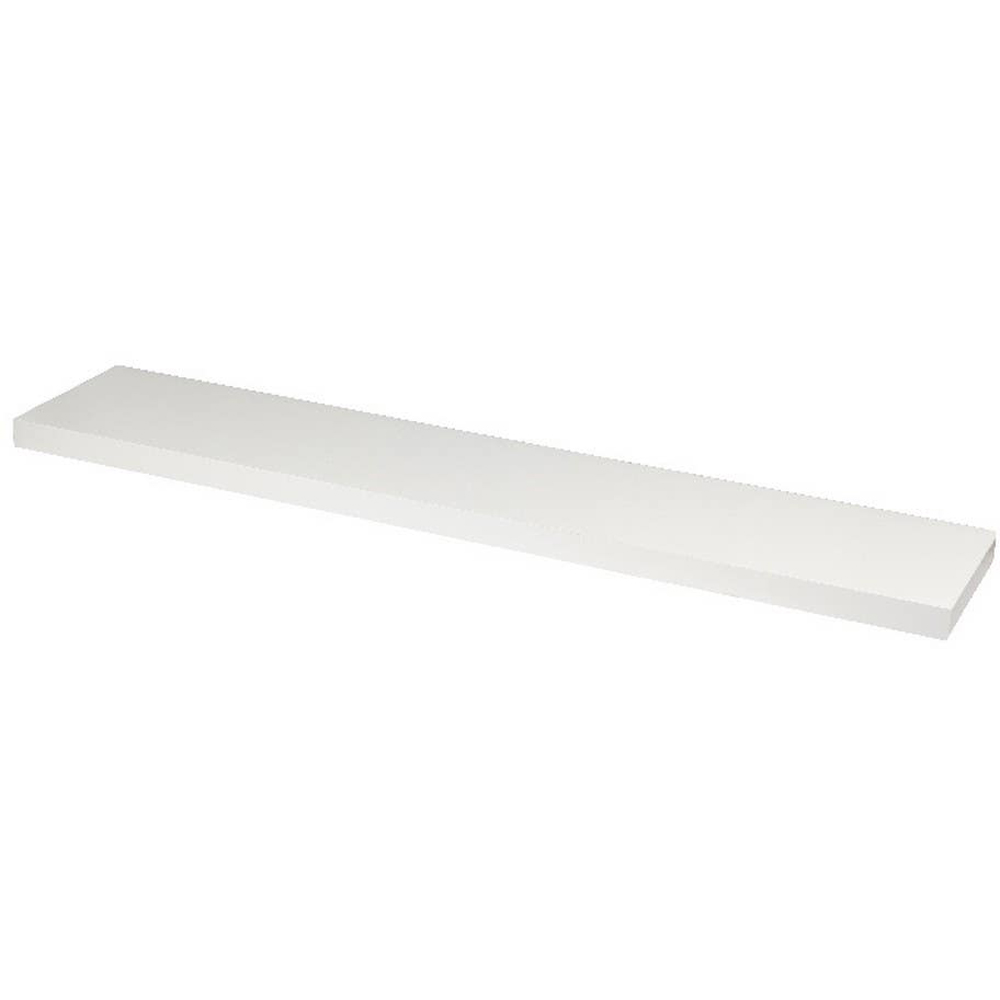 Polita GOODHOME Cusko, melamina, 118 x 23.5 x 3.8 cm, alb