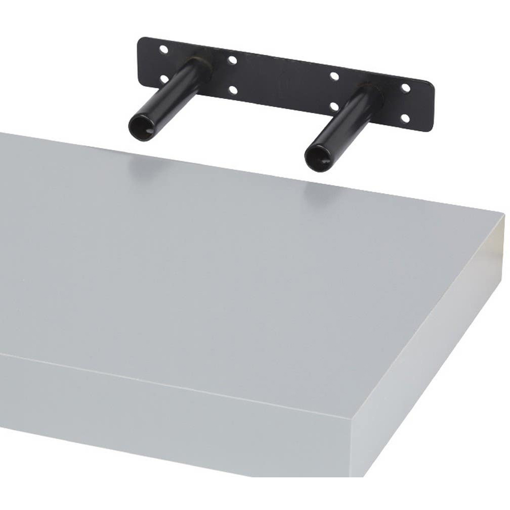 Polita GOODHOME Cusko, melamina, 30 x 23.5 x 3.8 cm, argintiu