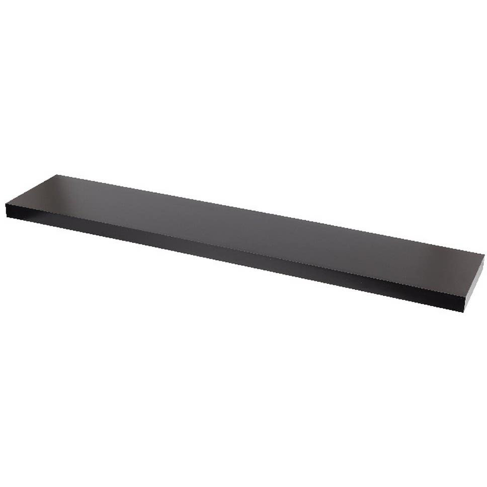 Polita GOODHOME Cusko, melamina, 118 x 23.5 x 3.8 cm, negru