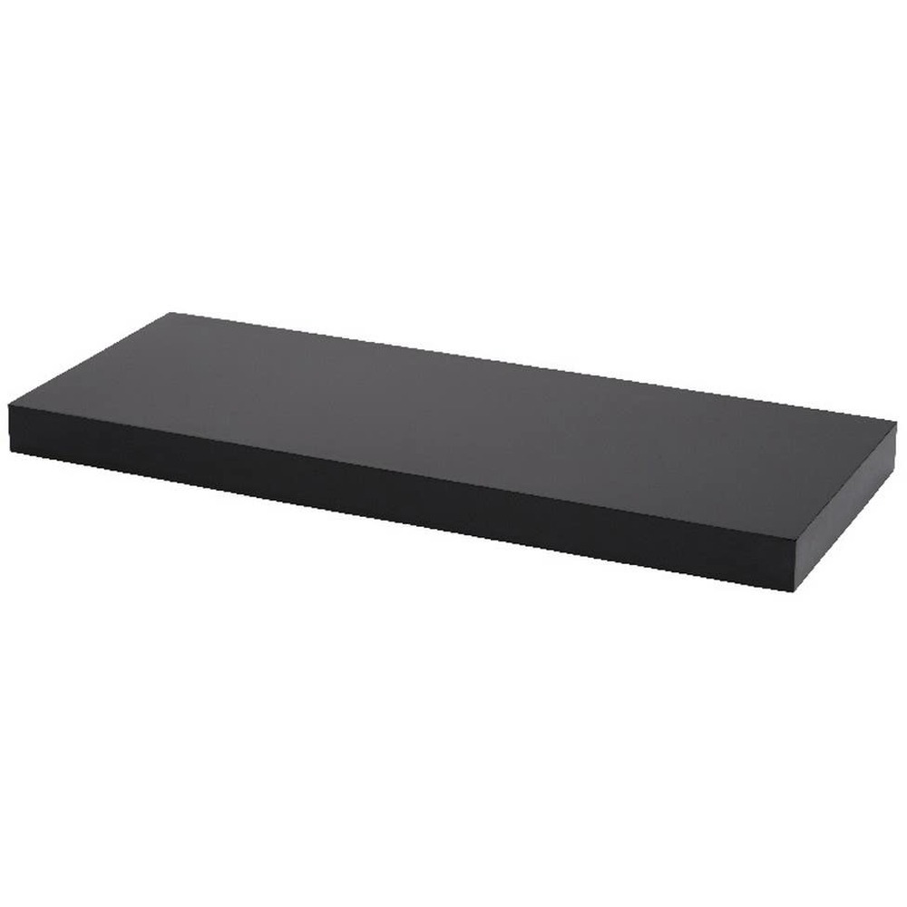 Polita GOODHOME Cusko, melamina, 23.5 x 60 x 3.8 cm, negru