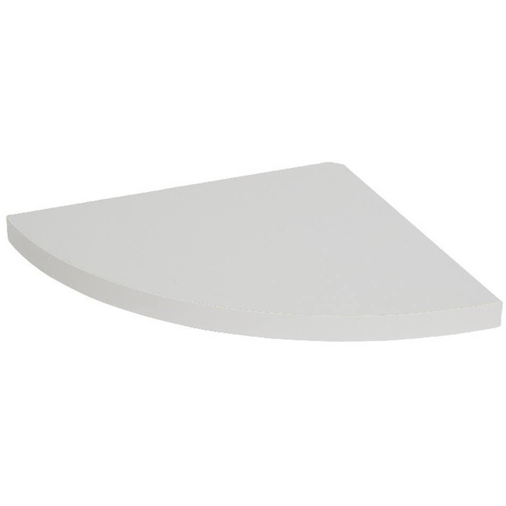 Polita GOODHOME Rigga, melamina, 25 x 25 x 2 cm, argintiu