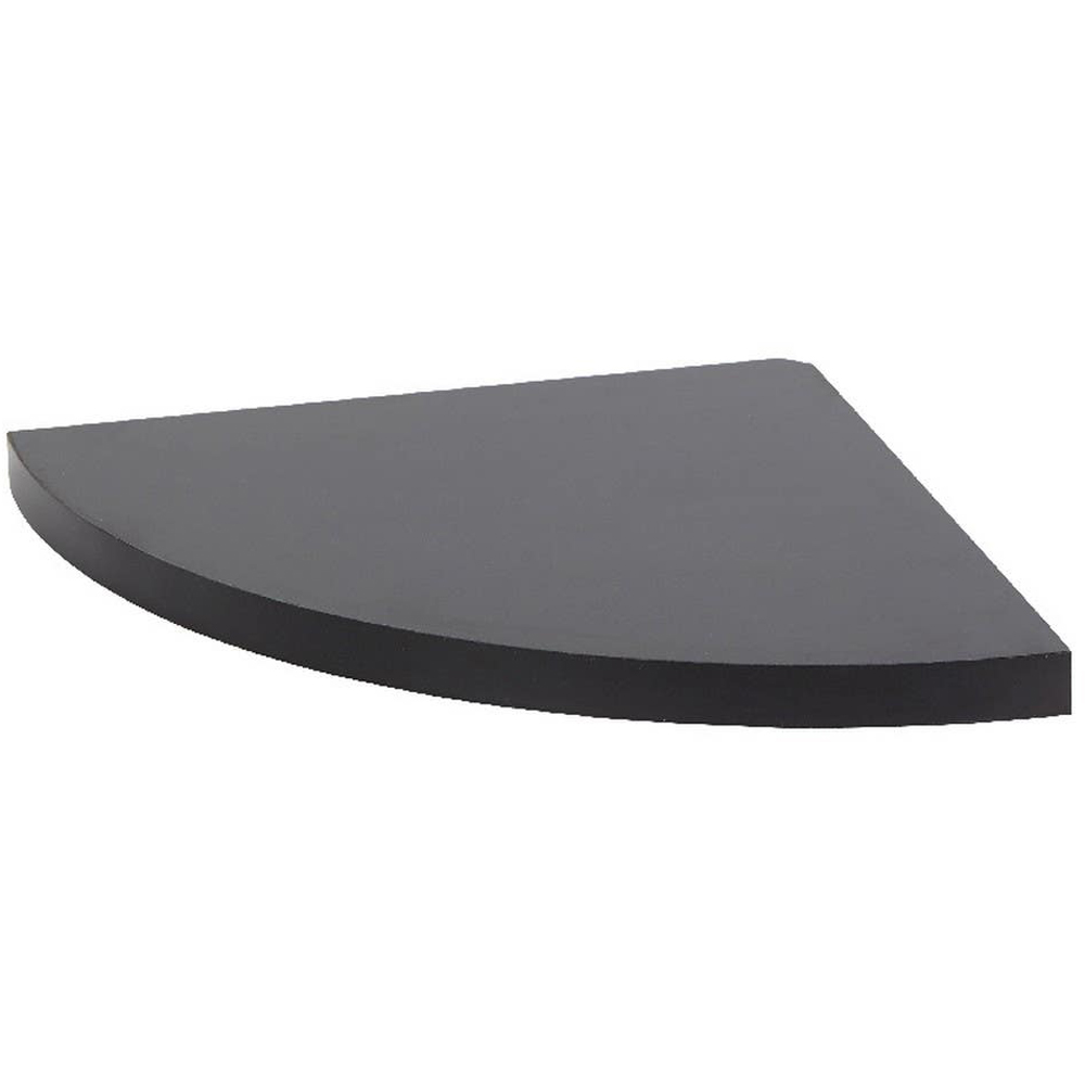 Polita GOODHOME Rigga, melamina, 25 x 25 x 2 cm, negru