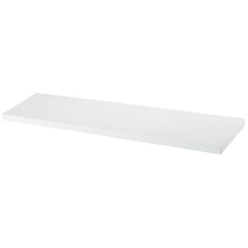 Polita GOODHOME Rigga, melamina, 60 x 19 x 1.8 cm, alb
