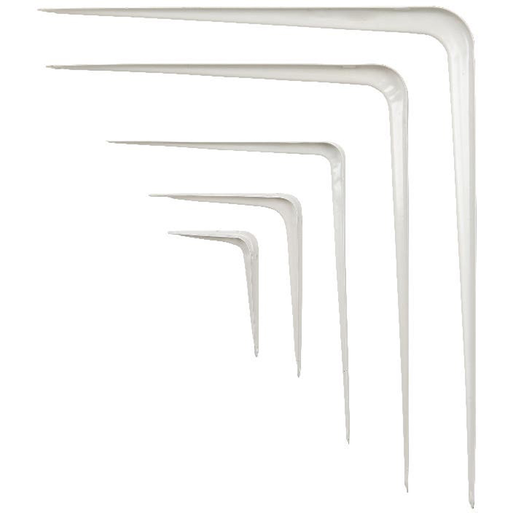 Suport raft GOODHOME NN, otel, 10.1 x 3.2 x 7.6 cm, alb