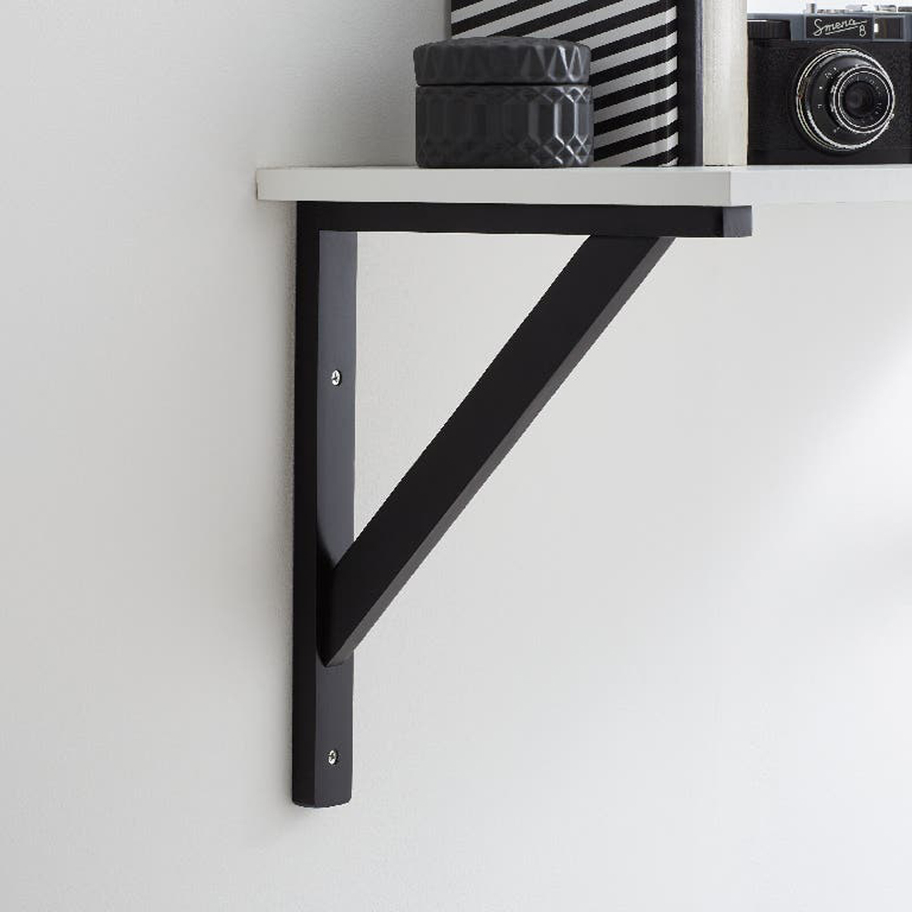 Suport raft GOODHOME Timber, lemn, 20 x 3 x 15 cm, negru