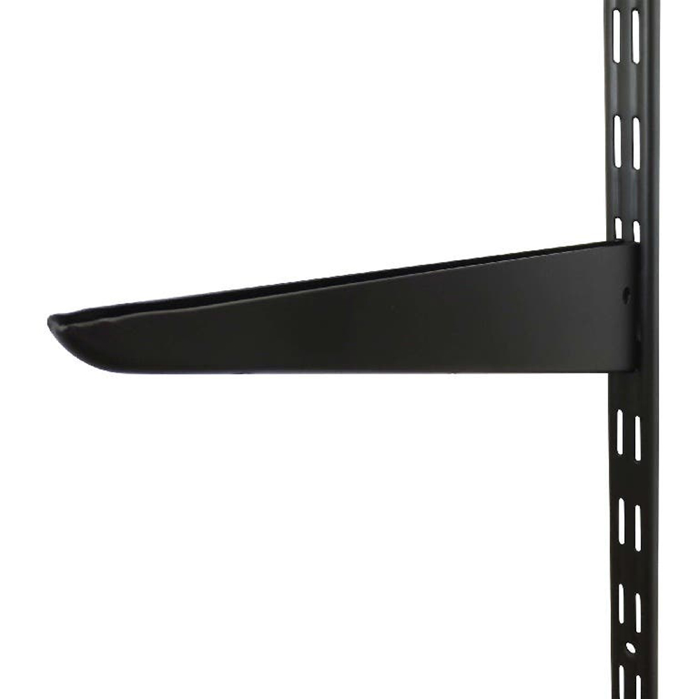 Suport raft FORM Twinny, otel, 48.4 x 10 x 87 cm, negru mat