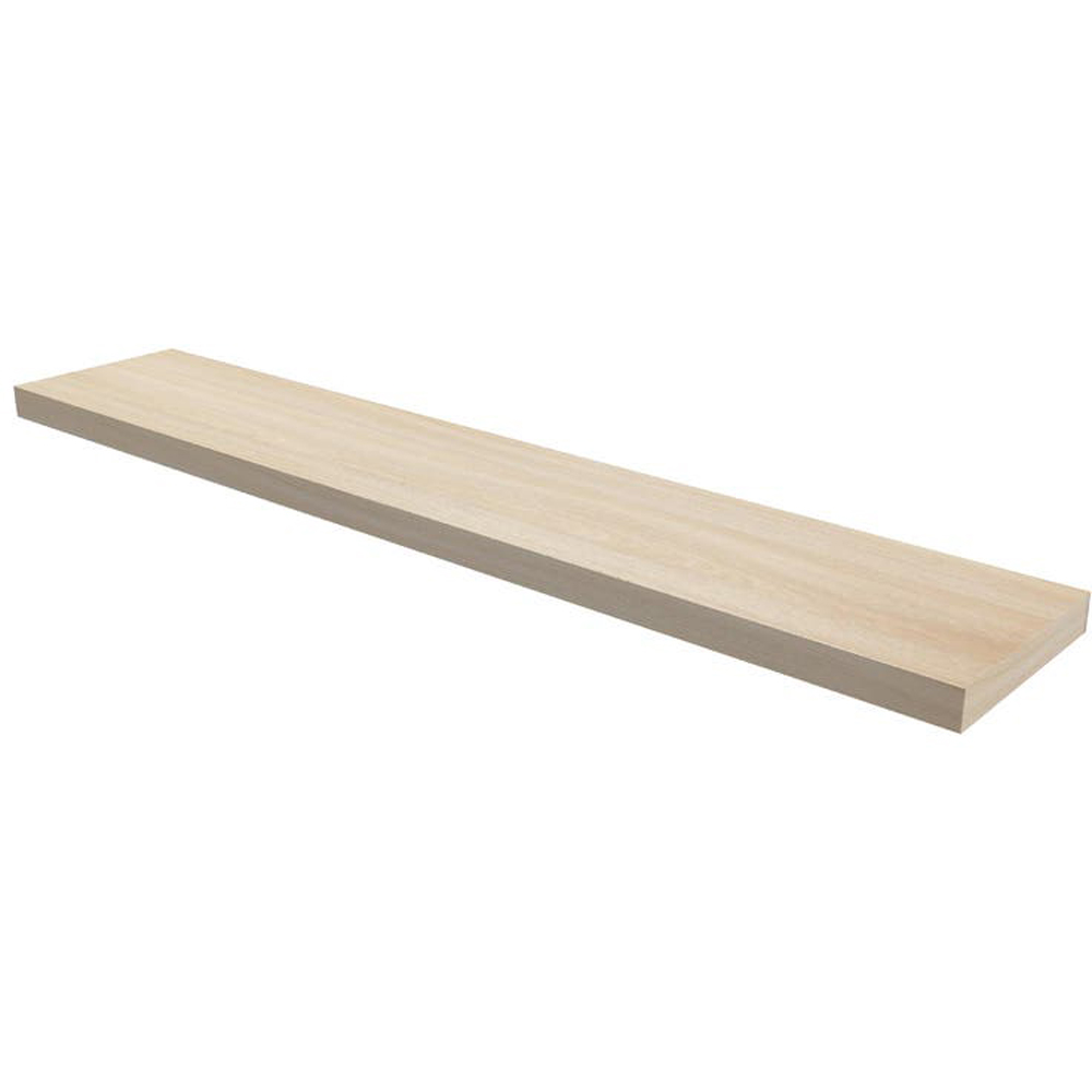 Polita GOODHOME Cusko, melamina, 118 x 23.5 x 3.8 cm, stejar