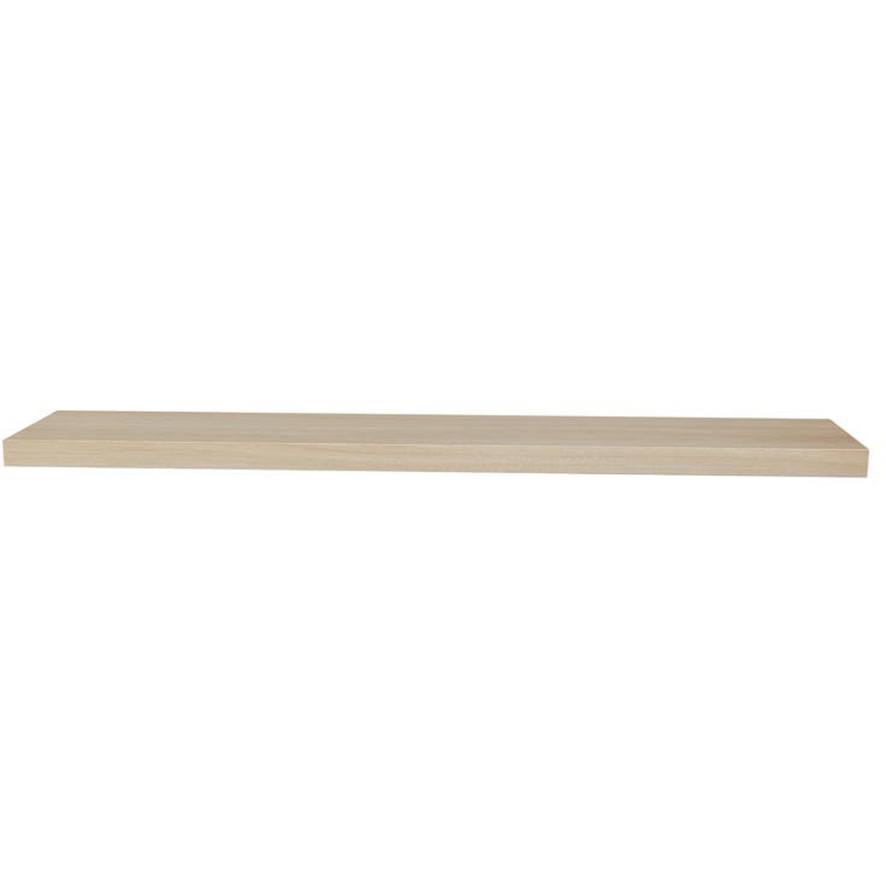 Polita GOODHOME Cusko, melamina, 118 x 23.5 x 3.8 cm, stejar