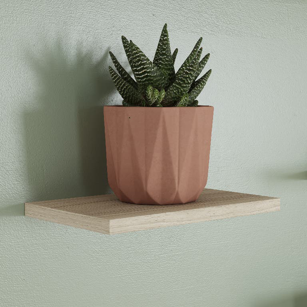 Polita GOODHOME Rigga, melamina, 30 x 19 x 1.8 cm, stejar