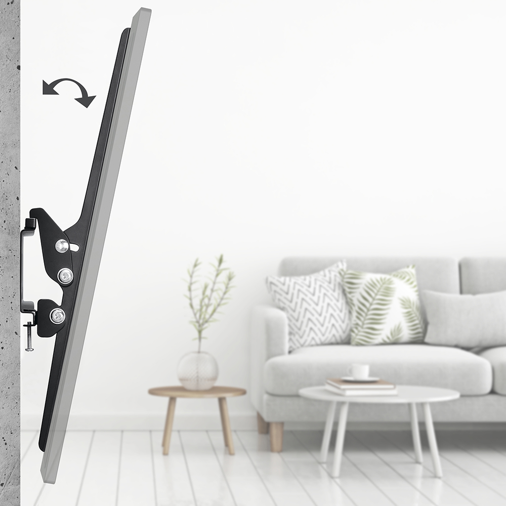 Suport TV perete HAMA 220808, reglabil, 32-75", 40kg, negru