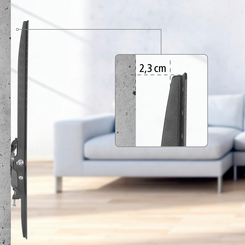 Suport TV perete HAMA 220809, fix, 32-65", 35kg, negru