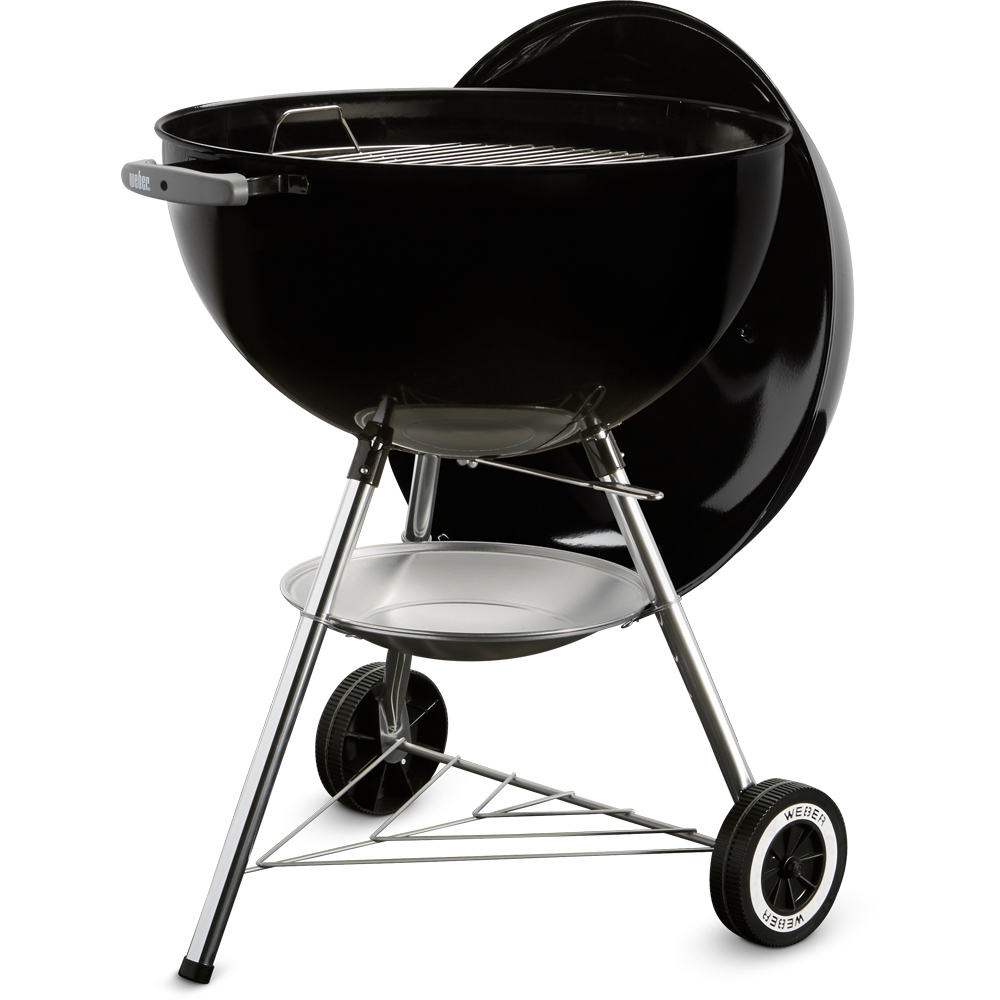 Gratar carbune WEBER Kettle Original, 57 cm, 1 suprafata, 2 roti, negru