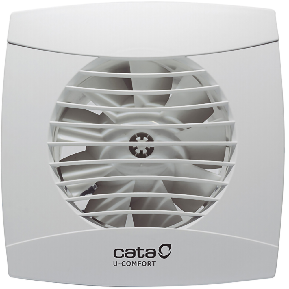 Ventilator baie cu timer CATA UC-10, 8 W, 98 mm, clapeta antiretur, alb