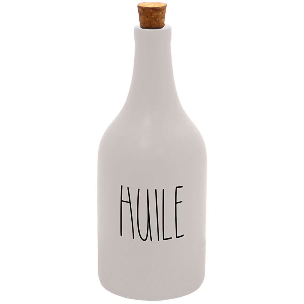 Sticla pentru ulei FRANDIS 041070, ceramica, 500 ml, alb