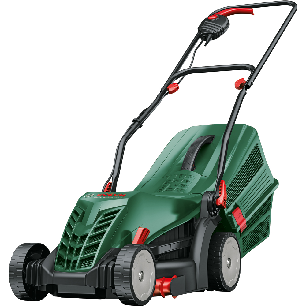 Masina de tuns iarba BOSCH UniversalRotak 34-405, Electrica, 1300W, latime taiere 34 cm, cos 40L, verde