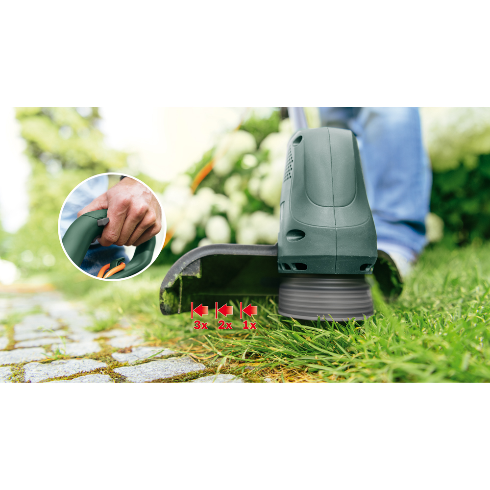 Trimmer electric gazon BOSCH EasyGrassCut 23, 280W, latime lucru 23cm, 12500rpm