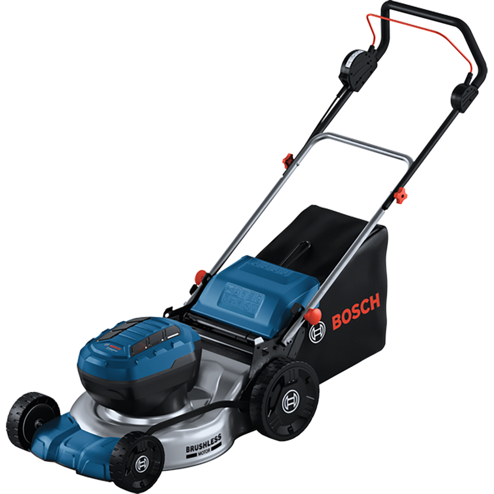 Masina de tuns iarba pe acumulator BOSCH PROFESSIONAL GRA 18V2-46, Electrica, latime taiere 46 cm, cos 60L, albastru, fara acumulator in incarcator
