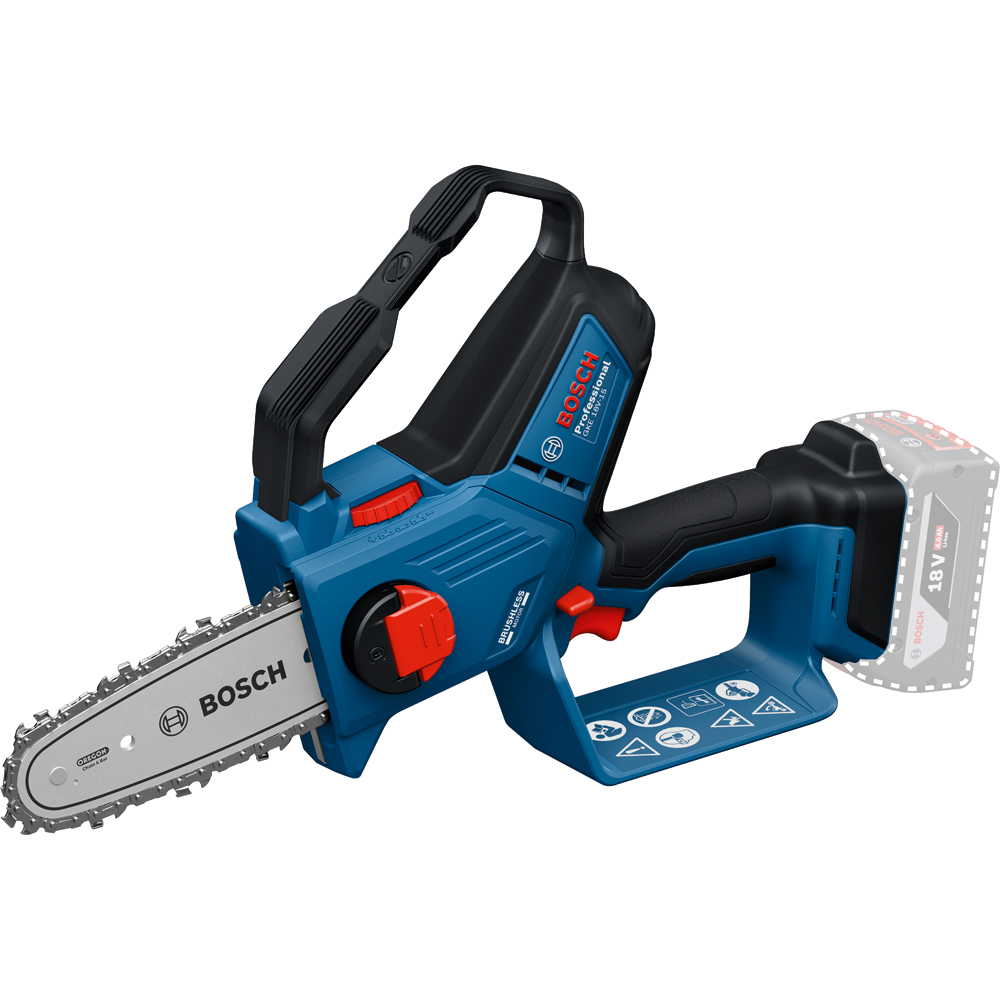 Mini fierastrau cu lant pe acumulator BOSCH PROFESSIONAL GKE 18V, lama 15 cm