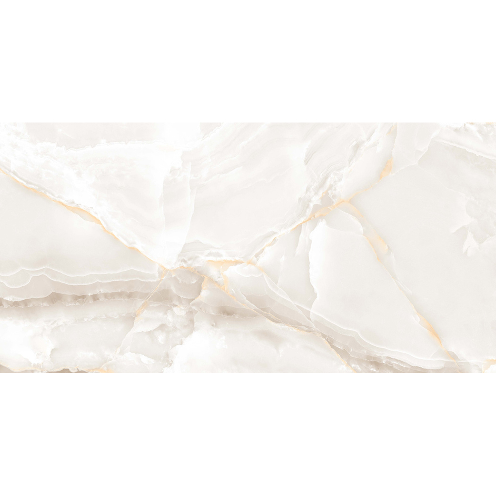 Gresie interior/exterior Rembo Onyx Crema, crem lucios, 60 x 120 cm, 9 mm, 1.44 m2/cutie