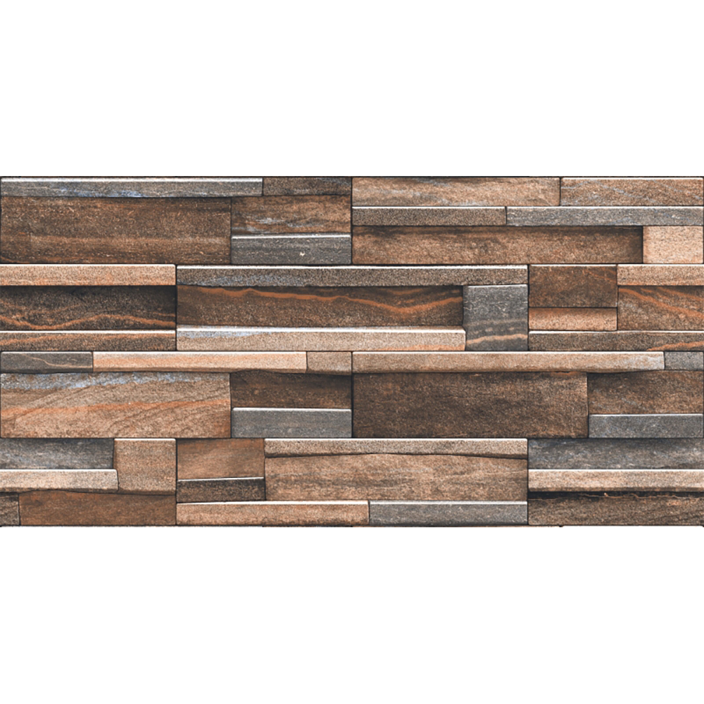 Placa murala BC1349, piatra maro, 30 x 60 cm, 10 mm, 1.08 mp/cutie