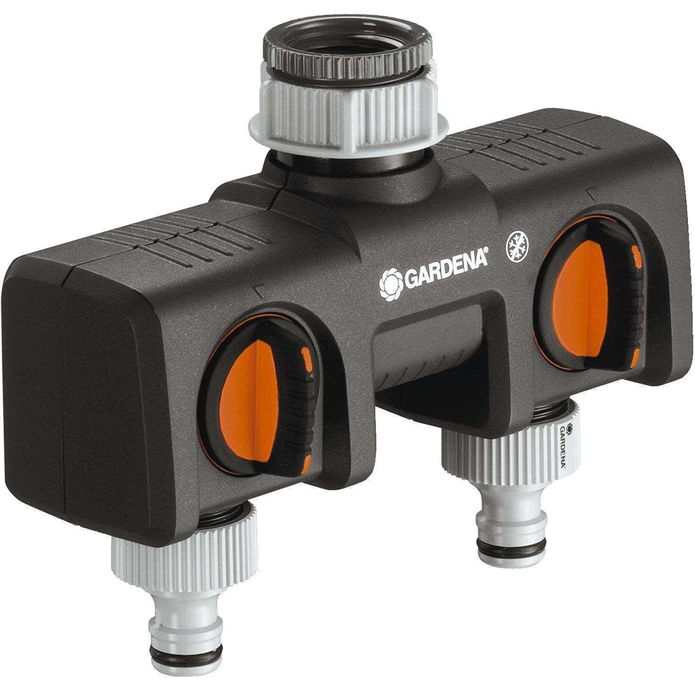 Conector furtun GARDENA 08193 20, 1", plastic, gri