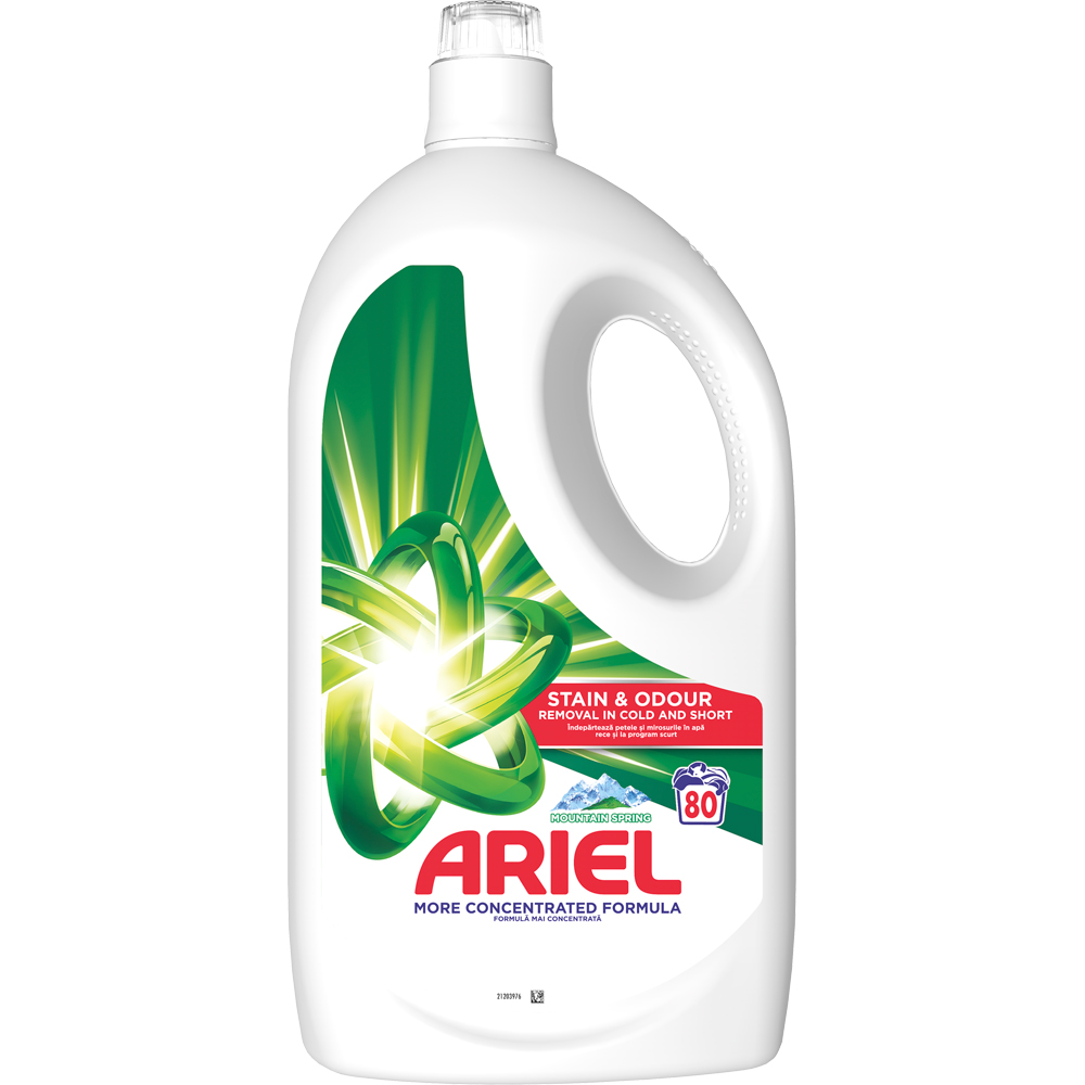 Detergent lichid ARIEL Mountain Spring, 3.6 l, 80 spalari
