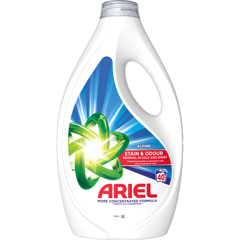 Detergent lichid ARIEL Alpine, 1.8 l, 40 spalari