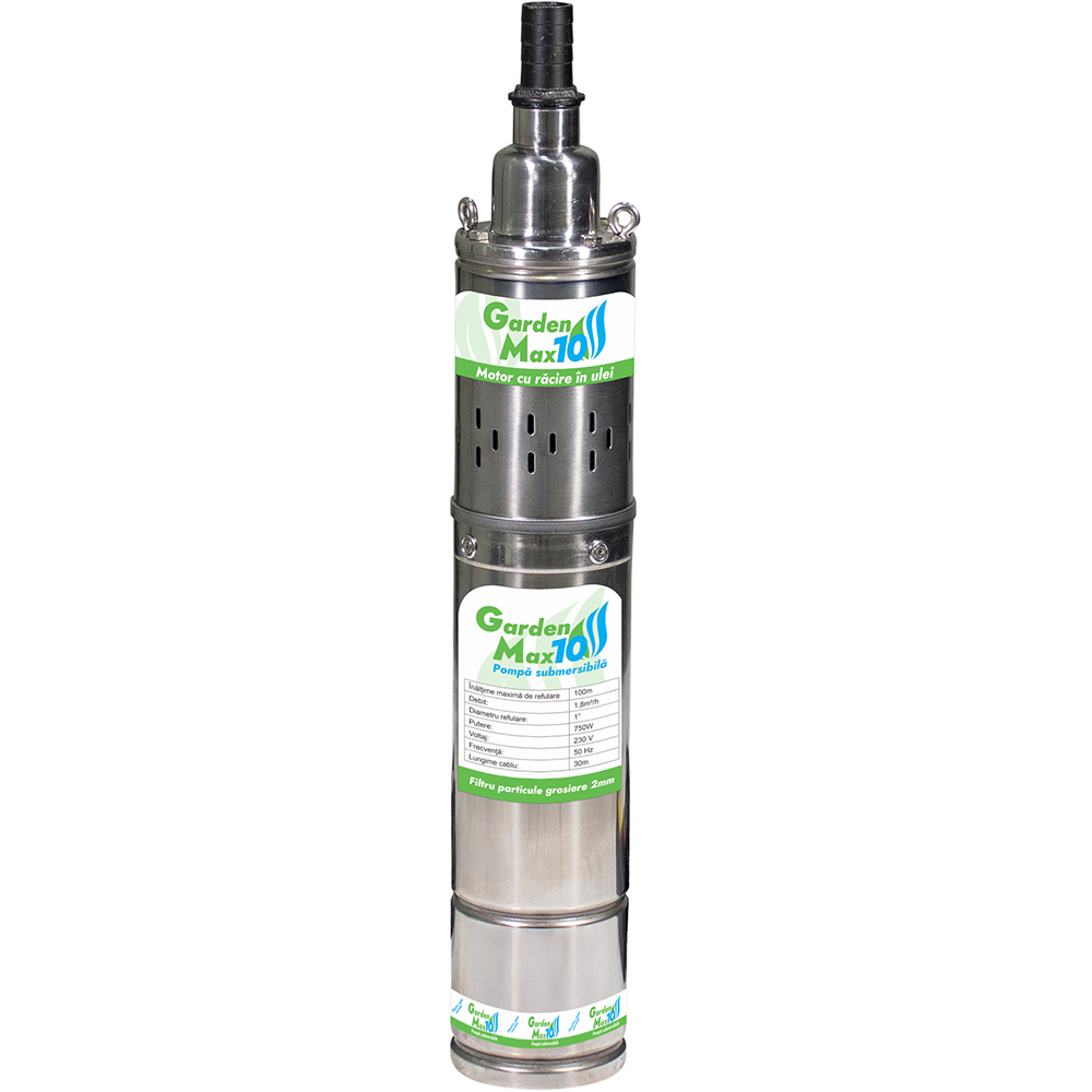 Pompa sumersibila RURIS GARDENMAX10, 750W, inox, apa curata