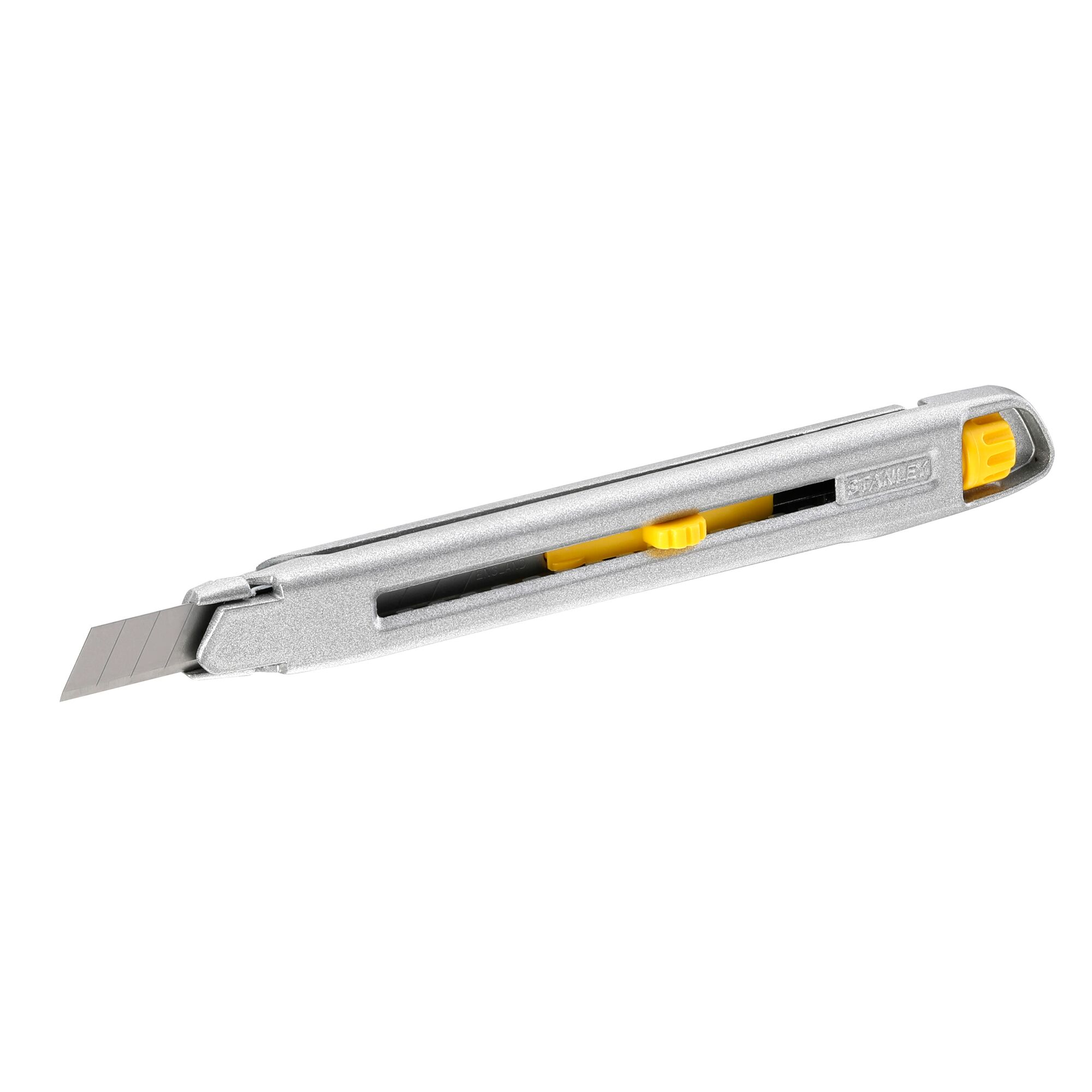 Cutter STANLEY Interlock  0-10-095, 13.5 x 0.9 cm, argintiu
