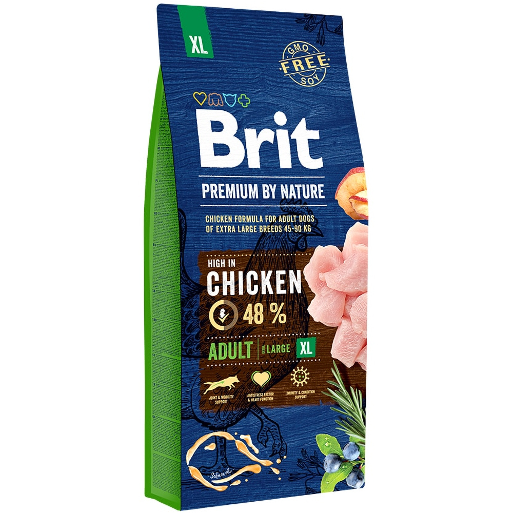Hrana uscata pentru caini BRIT Premium by Nature Extra Large, Adult, Pui, 15 kg