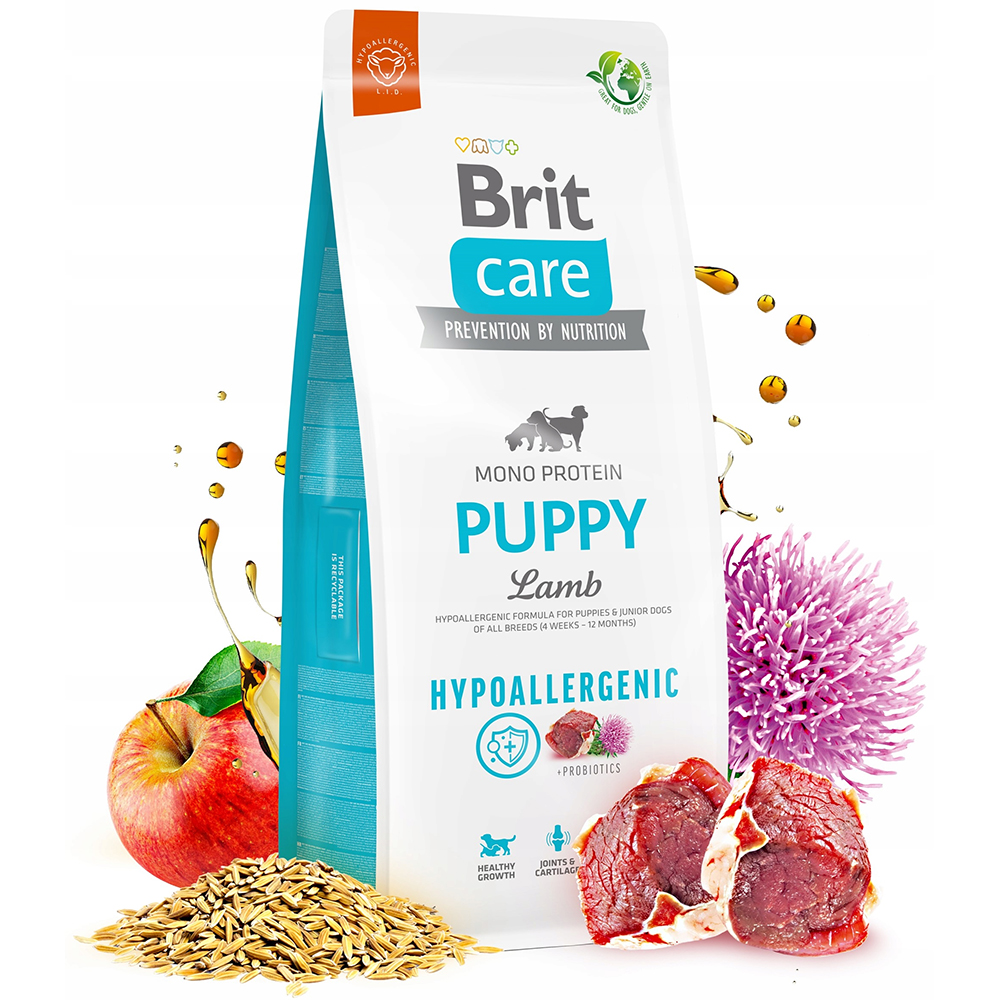 Hrana uscata pentru caini BRIT CARE Hypoallergenic, Junior, Miel, 12 kg