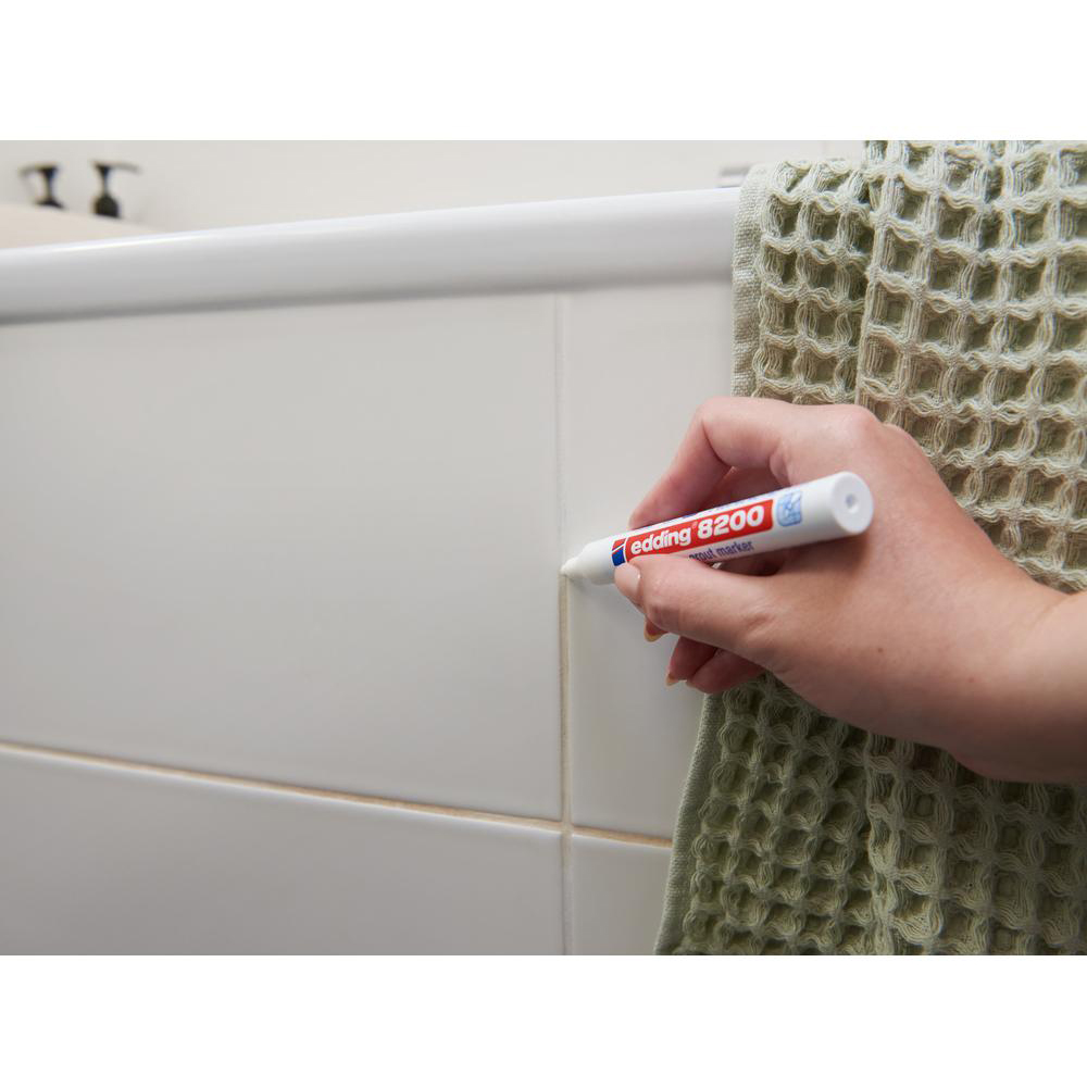 Marker pentru rosturi EDDING 8200, 2-4 mm, gri-argintiu