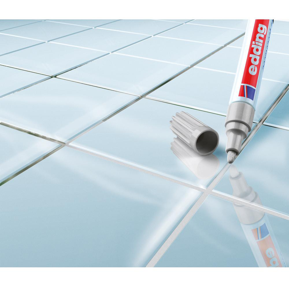 Marker pentru rosturi EDDING 8200, 2-4 mm, gri-argintiu