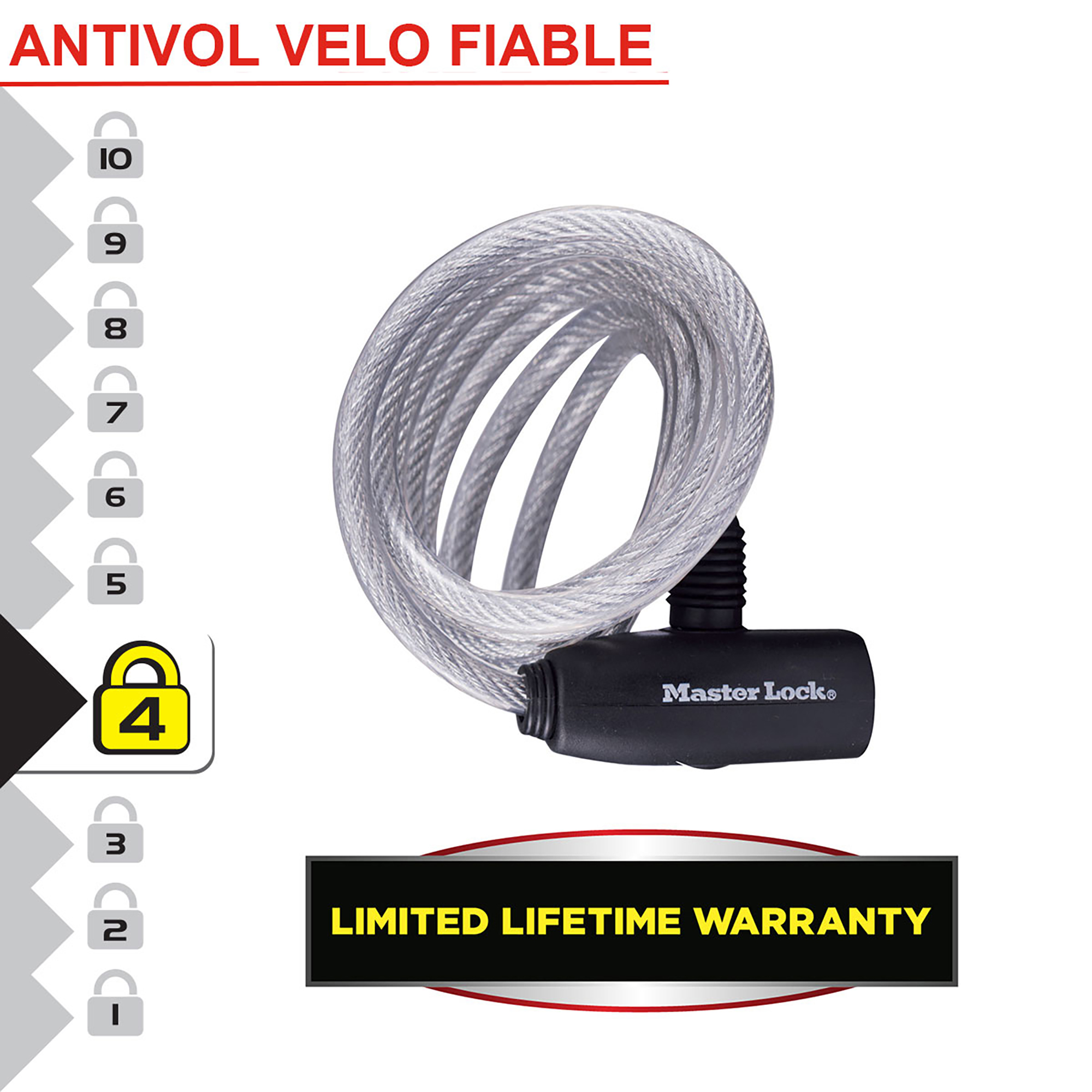Set 3 Cabluri Antifurt 1.80M