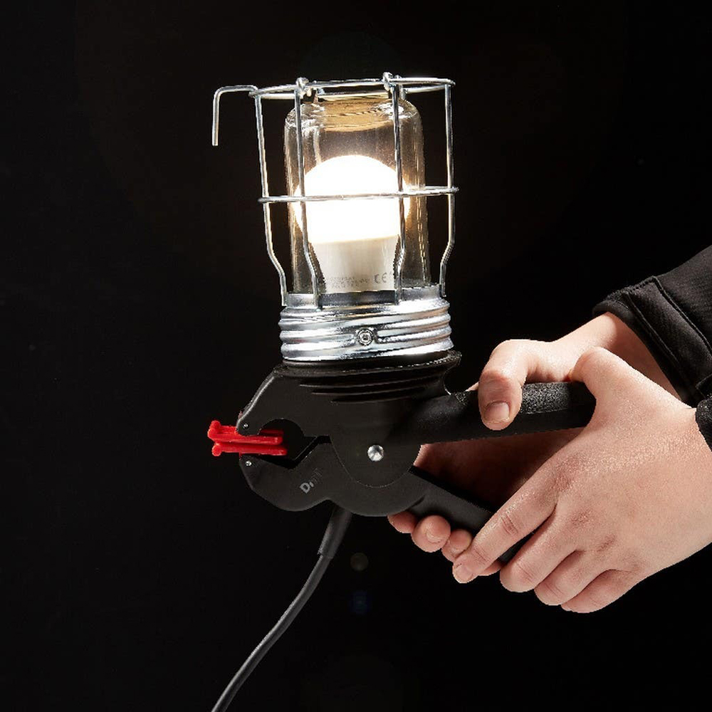 Lampa de lucru cu clema E27 DIALL, 60 W, IP20, metal, negru