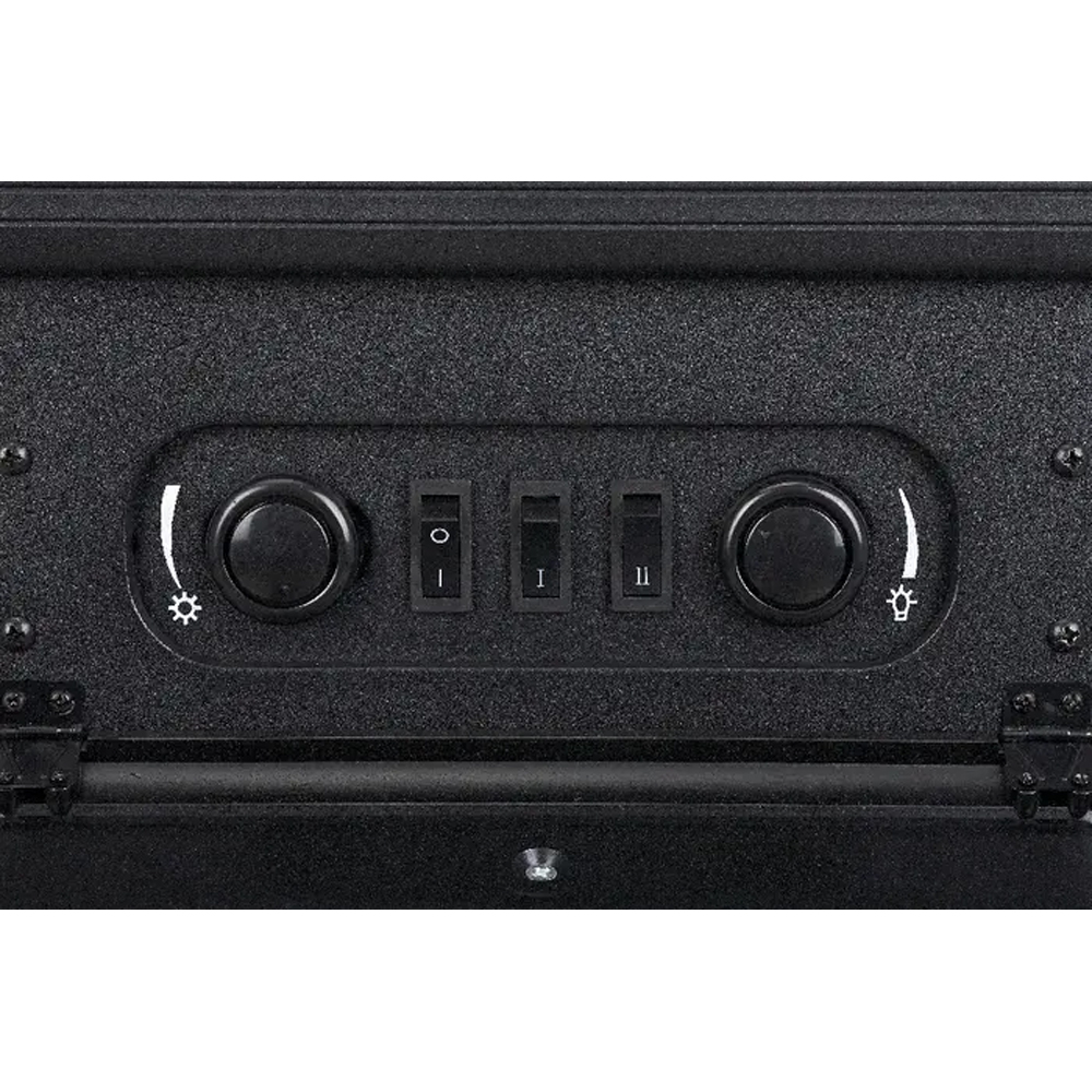 Semineu electric, 1850W, 54.8 x 28 cm, negru