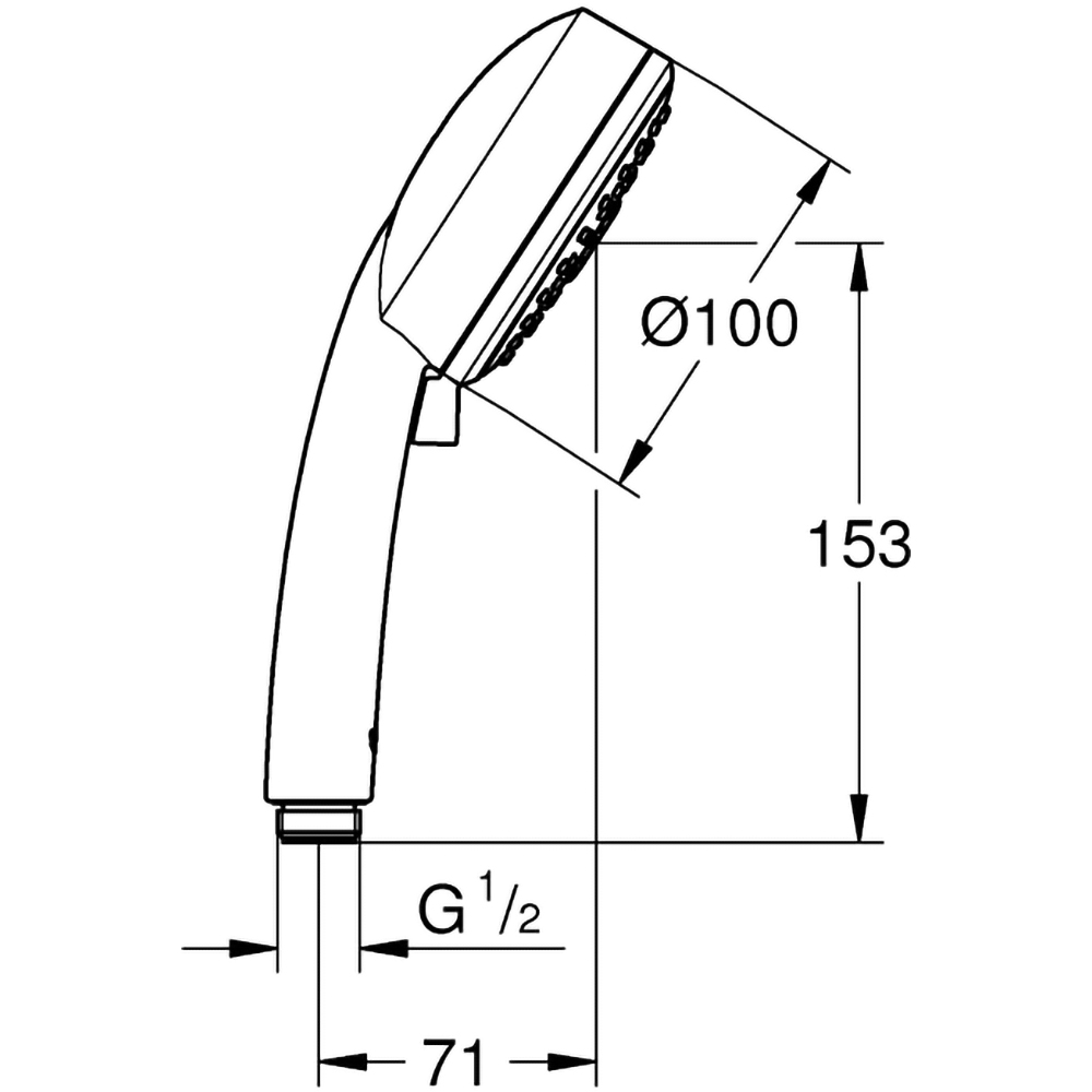 Para dus GROHE Vitalio Comfort 100 26092000, 3 functii, crom