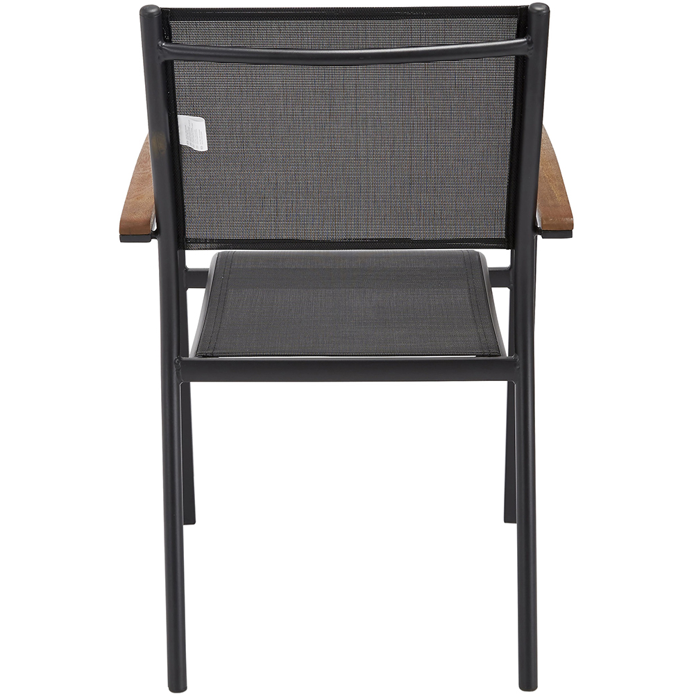 Scaun terasa GOODHOME Toscana, aluminiu, 61 x 56 x 88 cm, negru