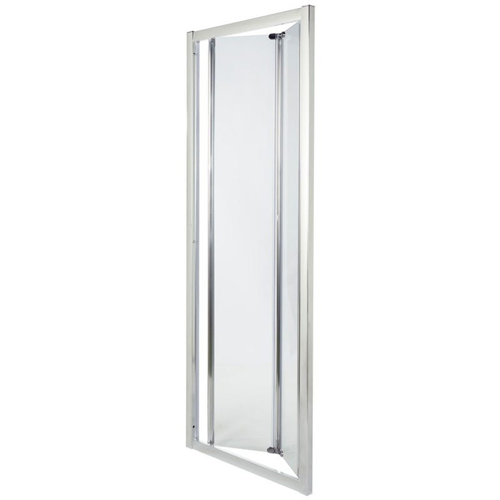 Usa dus pliabila COOKE & LEWIS Onega, aluminiu, sticla securizata 5mm, 90 x 190 cm, profil crom
