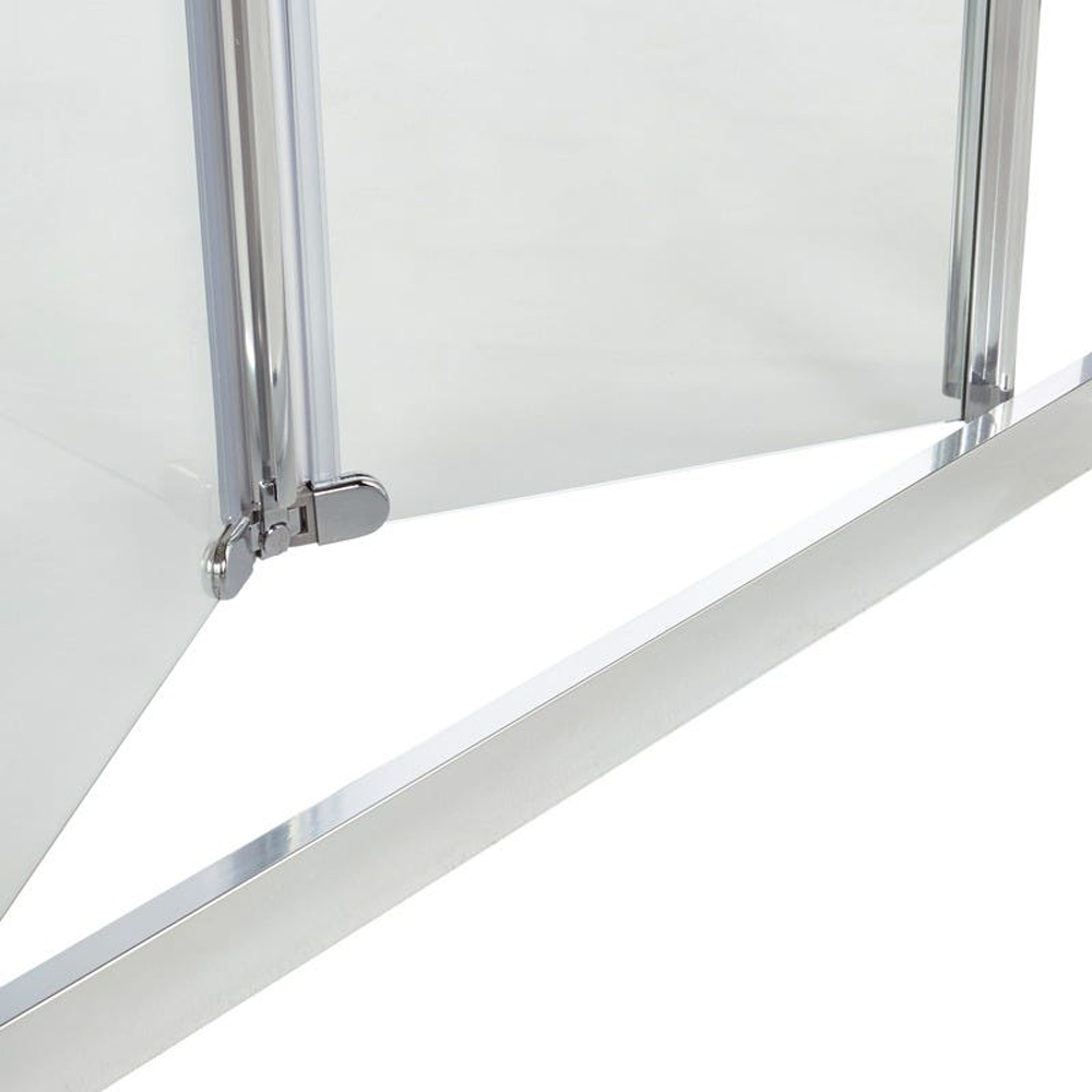 Usa dus pliabila COOKE & LEWIS Onega, aluminiu, sticla securizata 5mm, 90 x 190 cm, profil crom