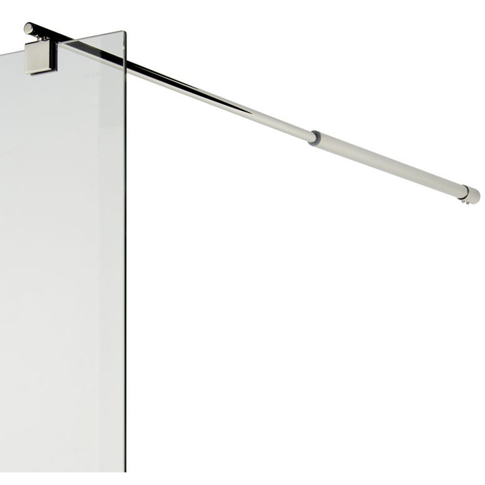 Paravan dus walk-in COOKE & LEWIS Onega, aluminiu, sticla transparenta, 120 x 195 cm, crom