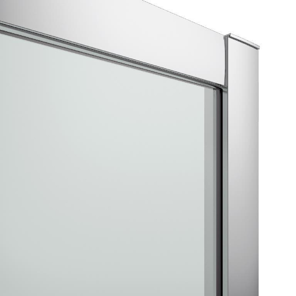 Cabina de dus GOODHOME Beloya, 80 x 80 x 195 cm, sticla securizata 8mm, profil argintiu
