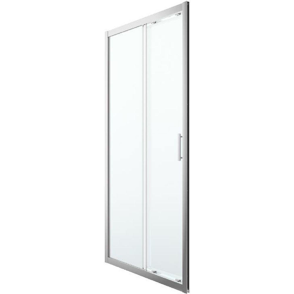 Usa dus glisanta GOODHOME Beloya, aluminiu, sticla securizata 8mm, 100 x 195 cm, profil crom