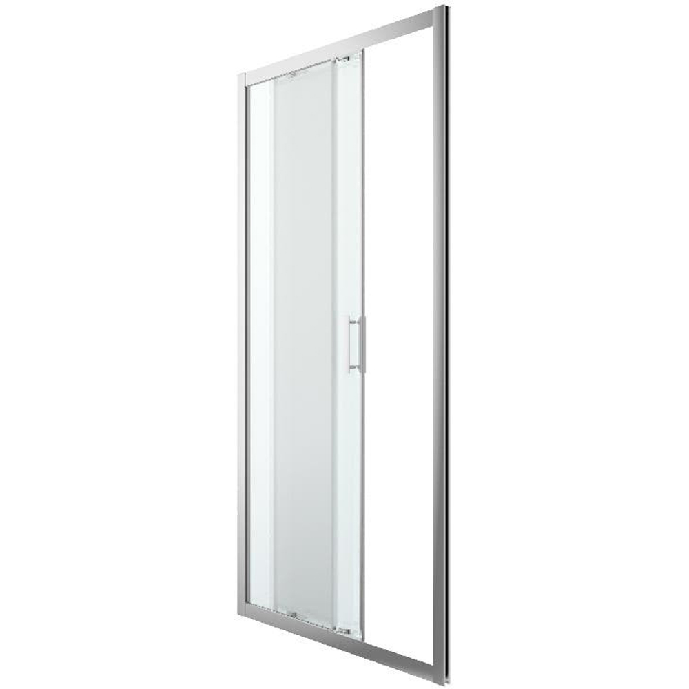 Usa dus glisanta GOODHOME Beloya, aluminiu, sticla securizata 8mm, 100 x 195 cm, profil crom