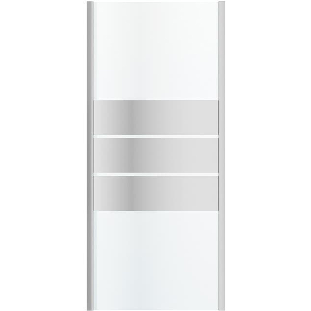 Paravan dus GOODHOME Beloya, aluminiu, sticla securizata 8mm, 90 x 195 cm, profil crom