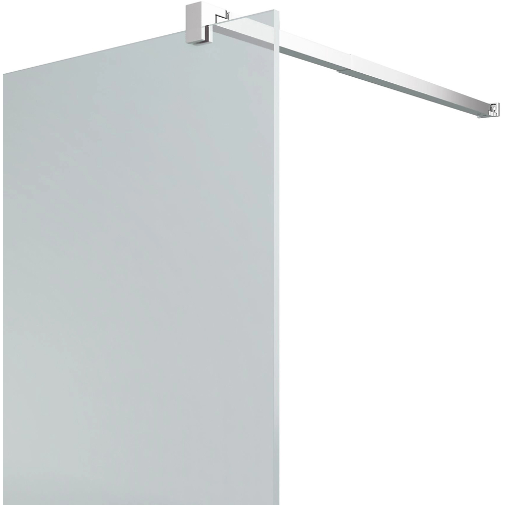 Paravan dus walk-in GOODHOME Beloya, aluminiu, sticla securizata 8mm, 120 x 195 cm, profil crom