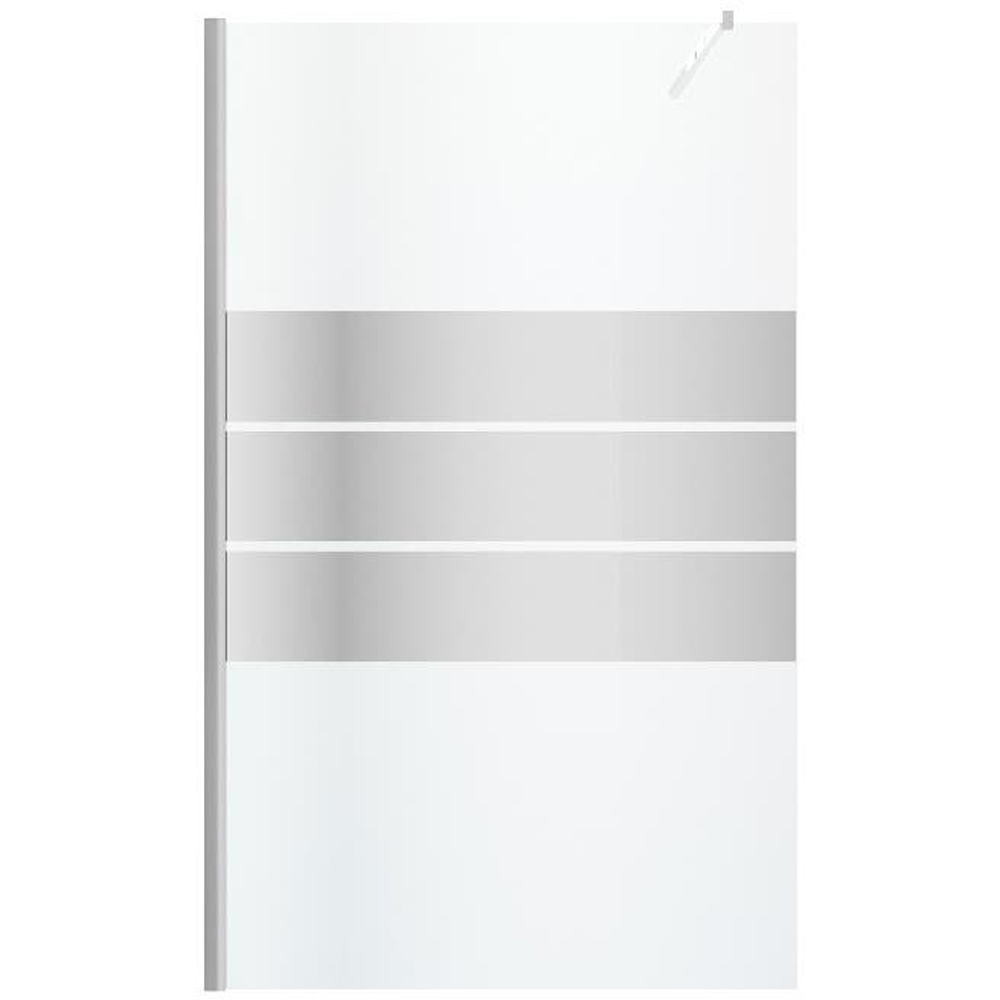 Paravan dus walk-in GOODHOME Beloya, aluminiu, sticla oglinda, 120 x 195 cm, profil crom