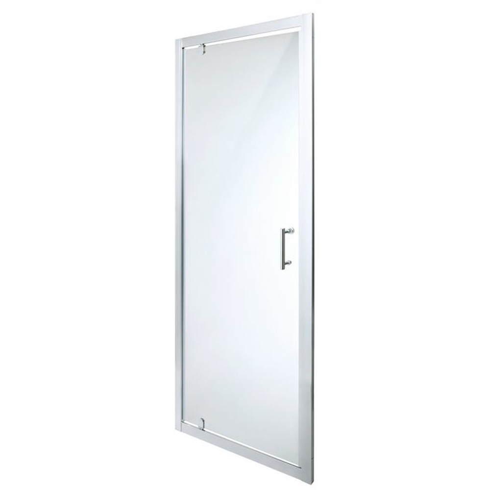 Usa dus batanta COOKE & LEWIS Onega, aluminiu, sticla securizata 5mm, 90 x 190 cm, profil crom