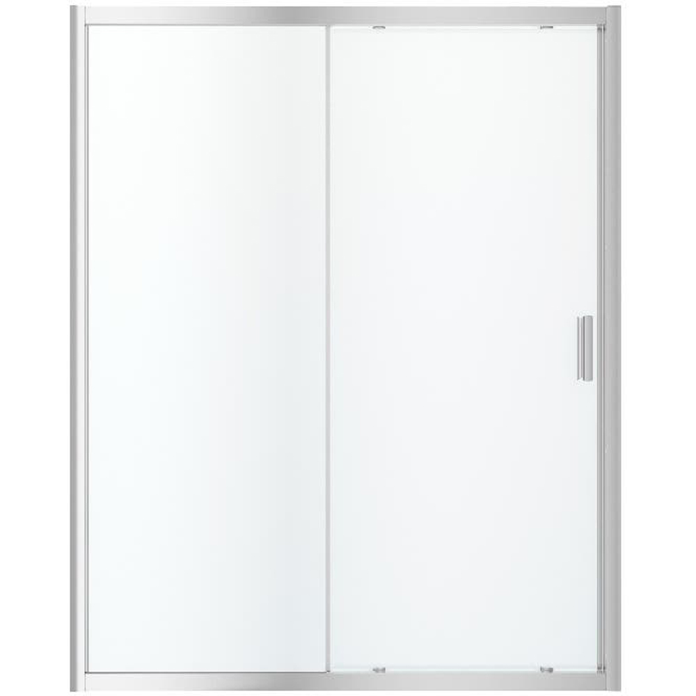 Usa dus glisanta GOODHOME Beloya, aluminiu, sticla securizata 8mm, 160 x 195 cm, profil crom