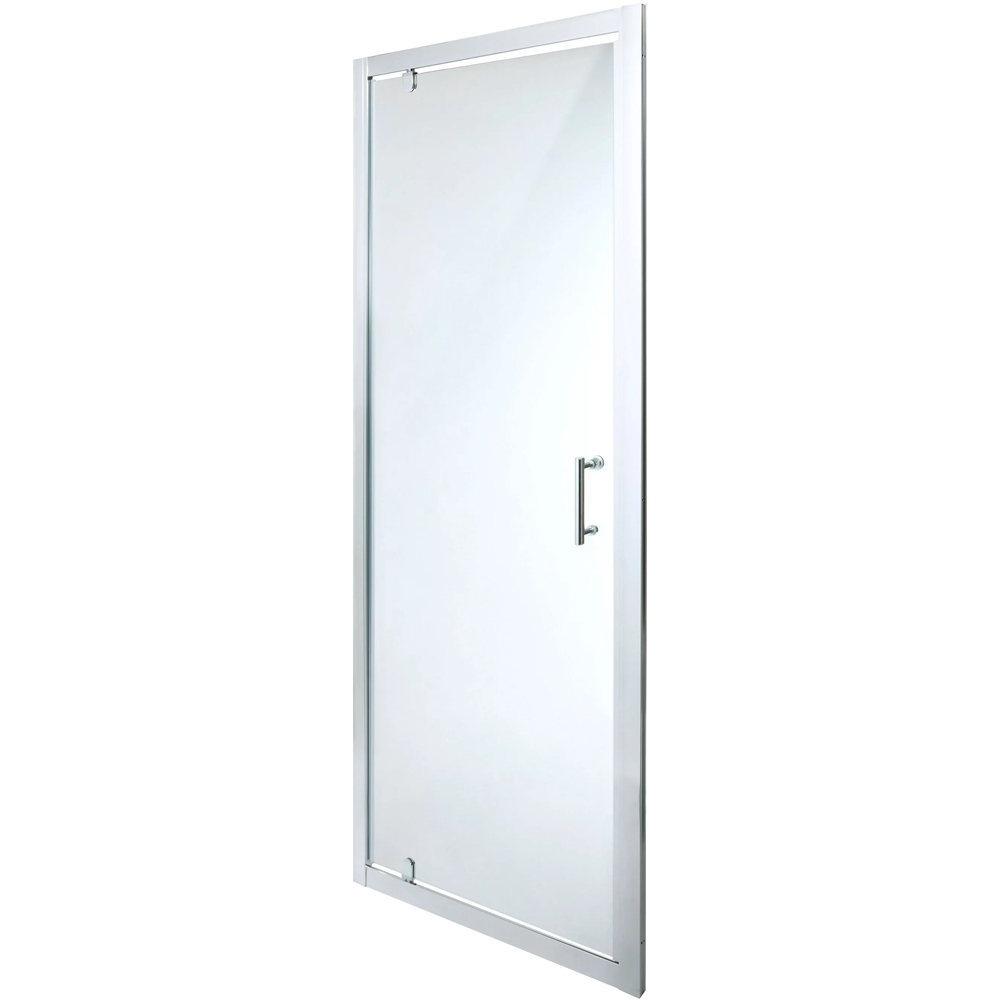 Usa dus batanta COOKE & LEWIS Onega, aluminiu, sticla securizata 5mm, 80 x 190 cm, profil crom